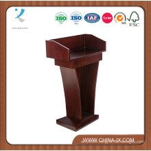 Customized High Desktop Sides Podium for Hotel with Sliding Drawer